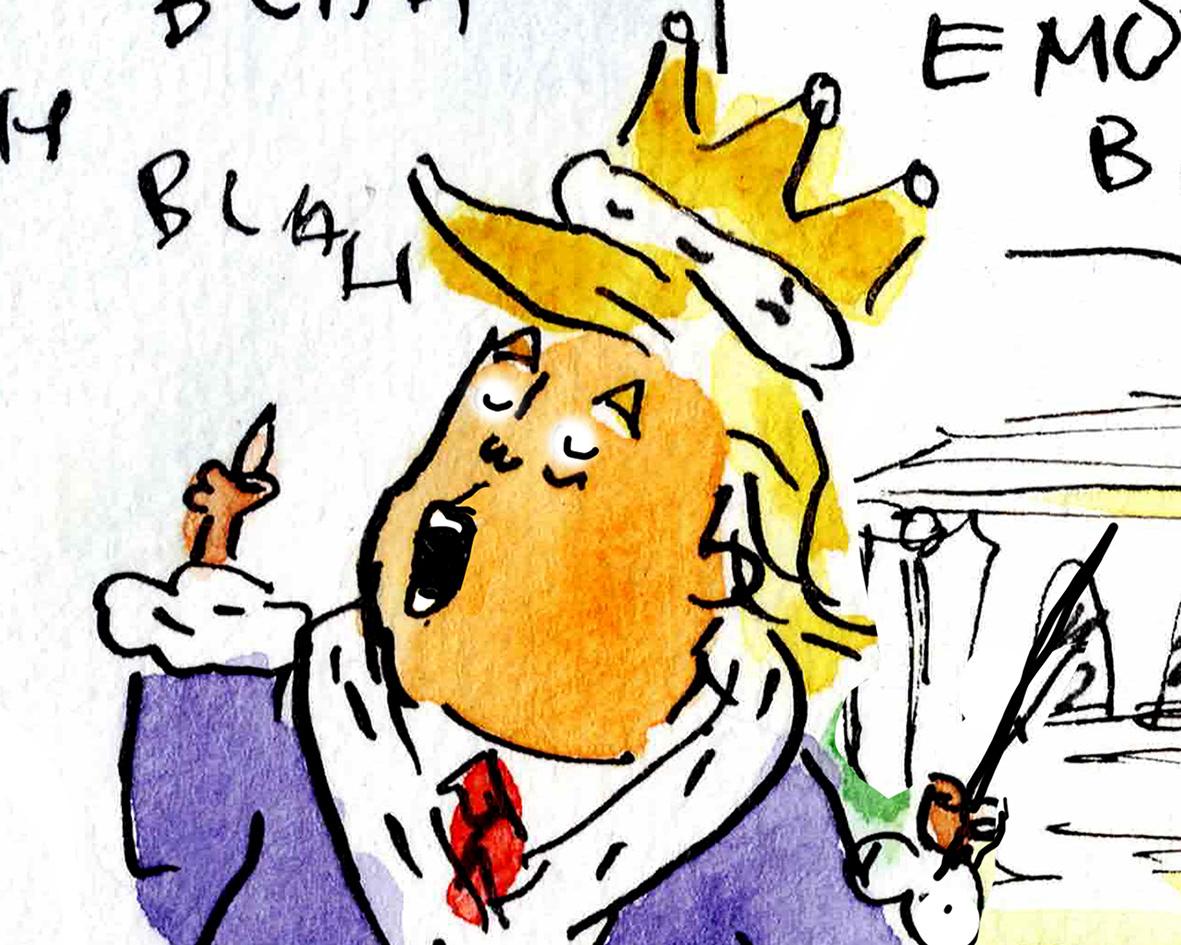 What was Trump’s favourite topic on his trip to Beijing? | Fiona Katauskas