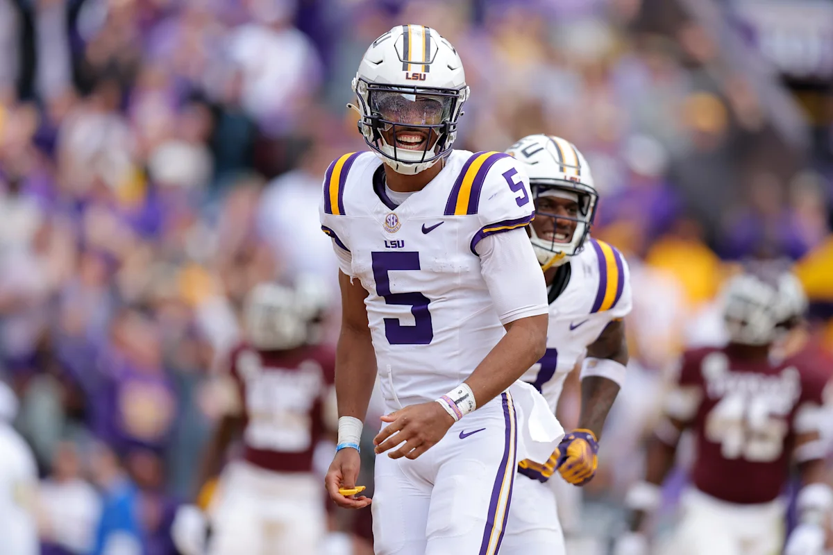 Commanders QB Jayden Daniels sends LSU cease-and-desist after No. 5 jersey given to CB DJ Pickett