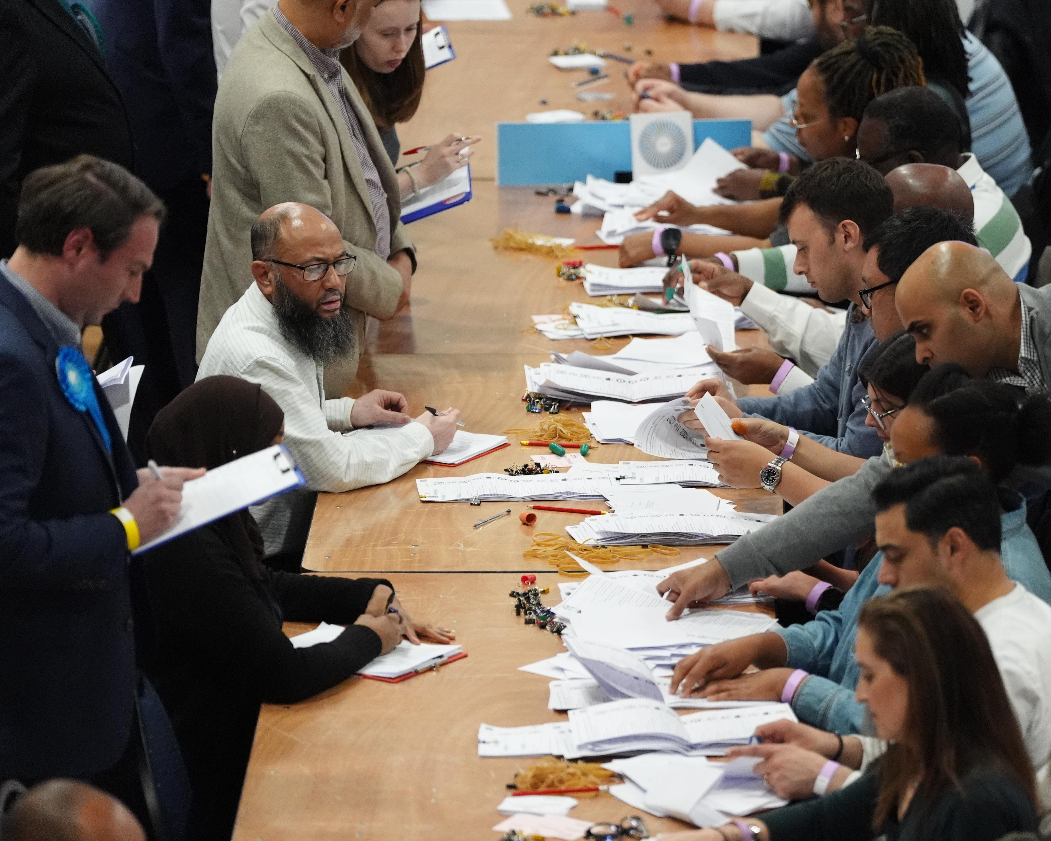 Elections 2026 live: counting under way after votes in England, Scotland and Wales