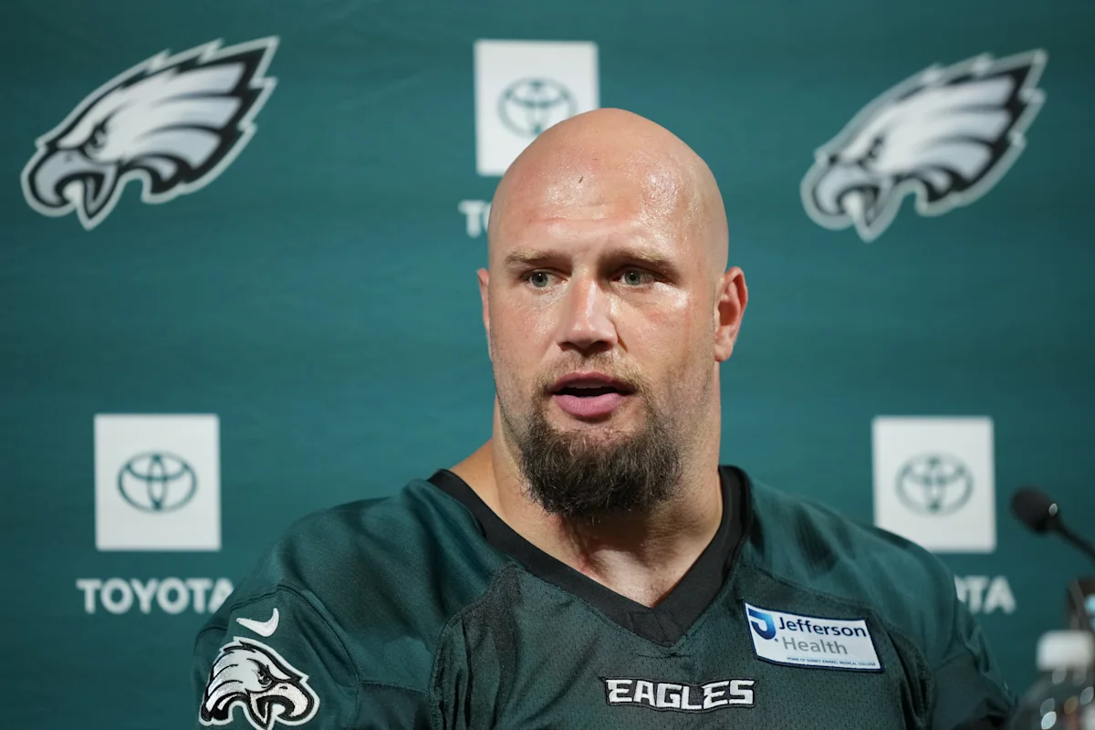 Eagles All-Pro offensive lineman Lane Johnson says his 14th season will 'probably' be his last