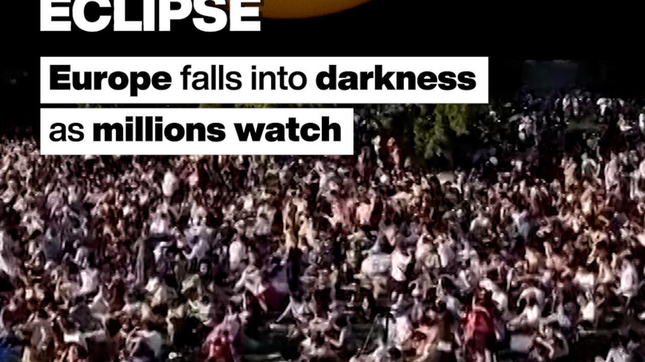 Eclipse: Europe falls into darkness as millions watch