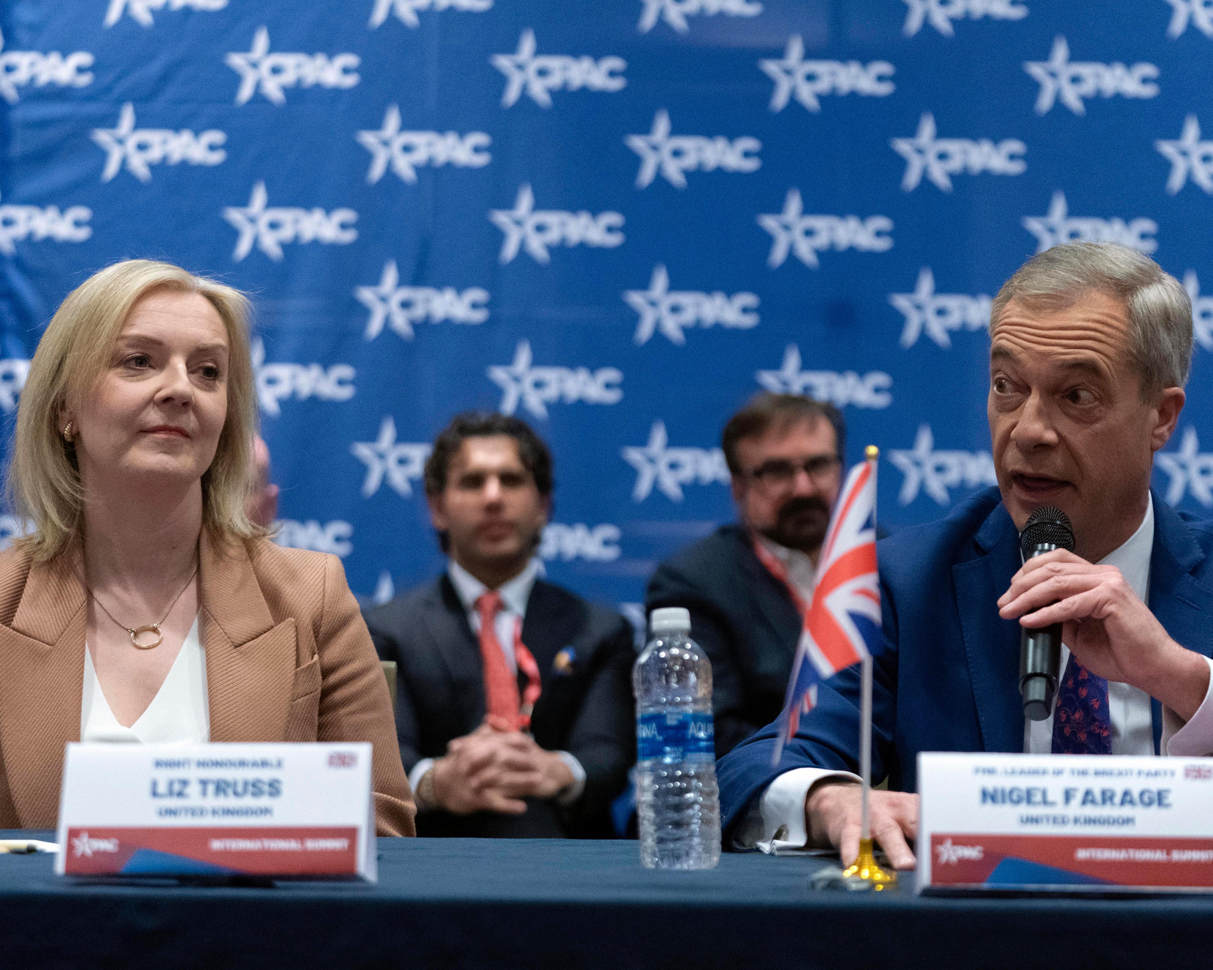 Nigel Farage to headline Liz Truss’s UK CPAC conference after apparent snub