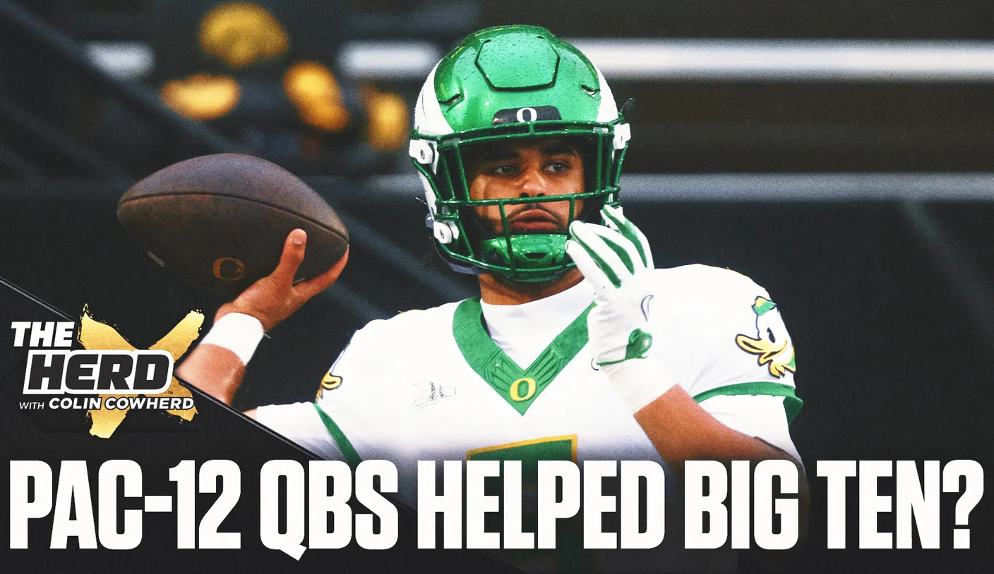 
					Former Pac-12 Quarterbacks ‘Transforming’ The Big Ten? Klatt, Cowherd Weigh In
				