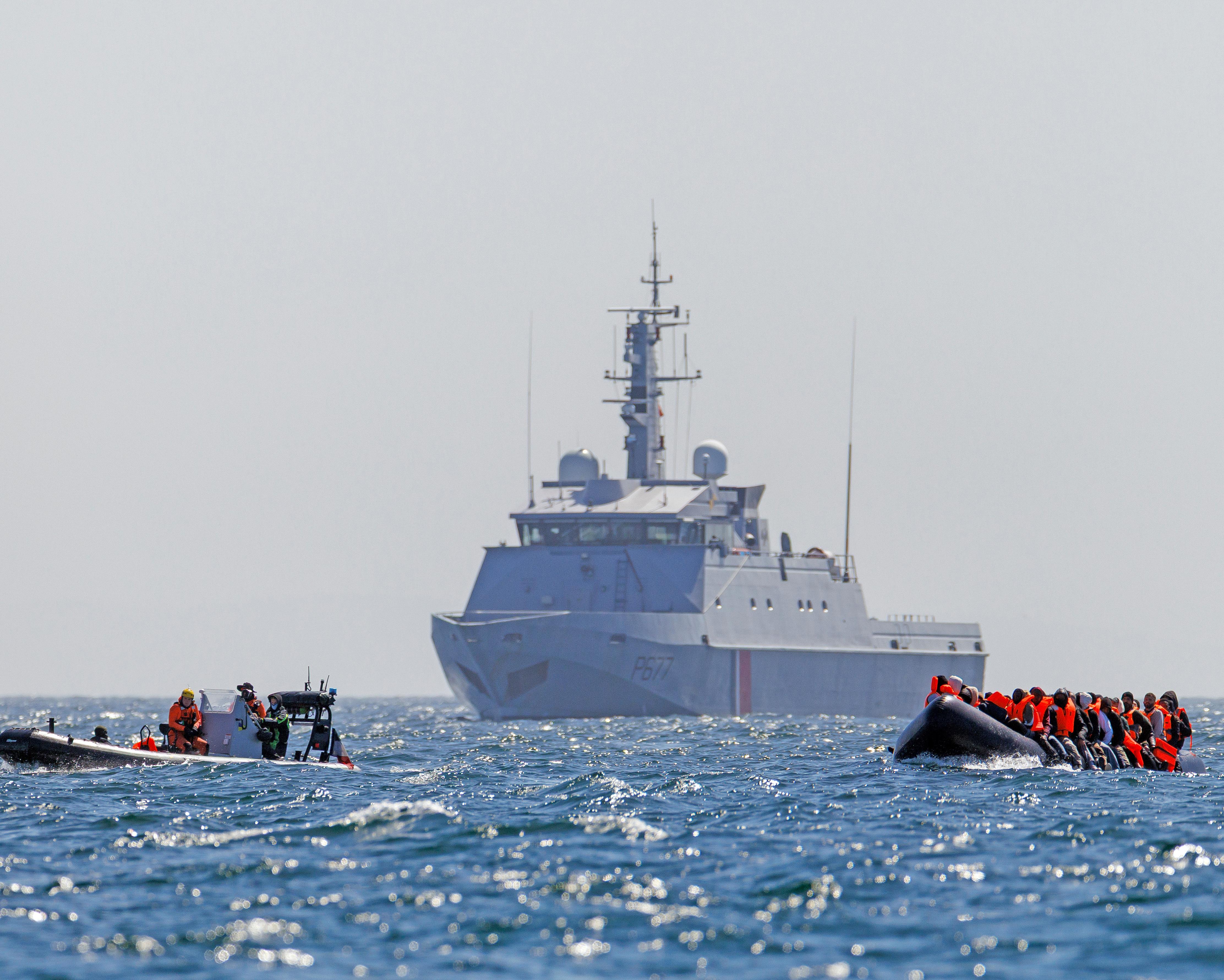 French officers halted small boats at sea 10 times since spring