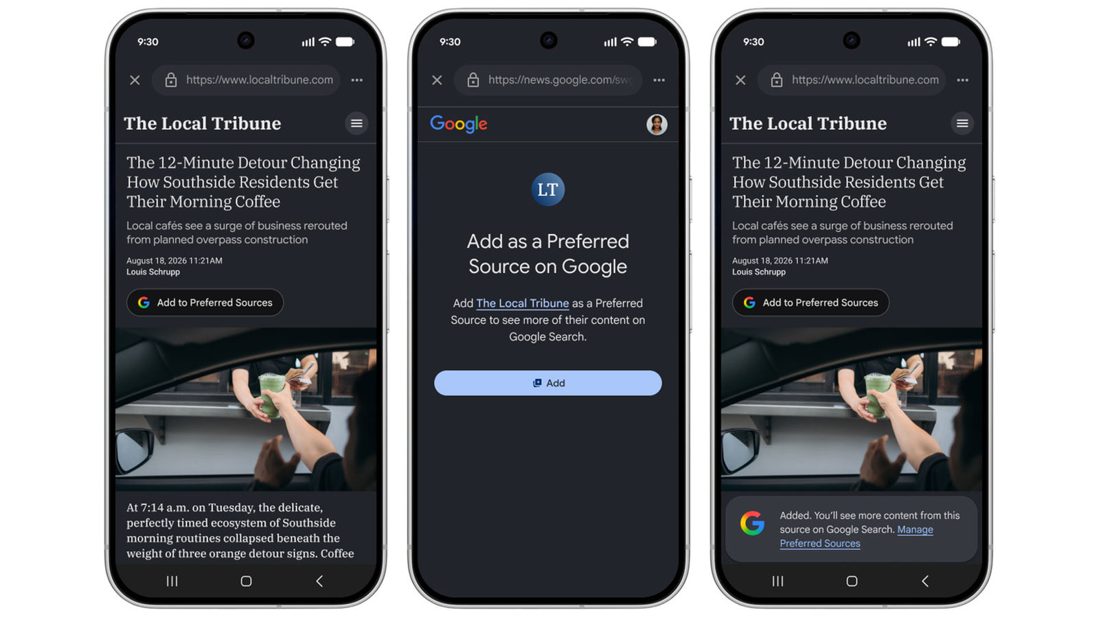 Google now allows you to add your favorite new sources to Search
