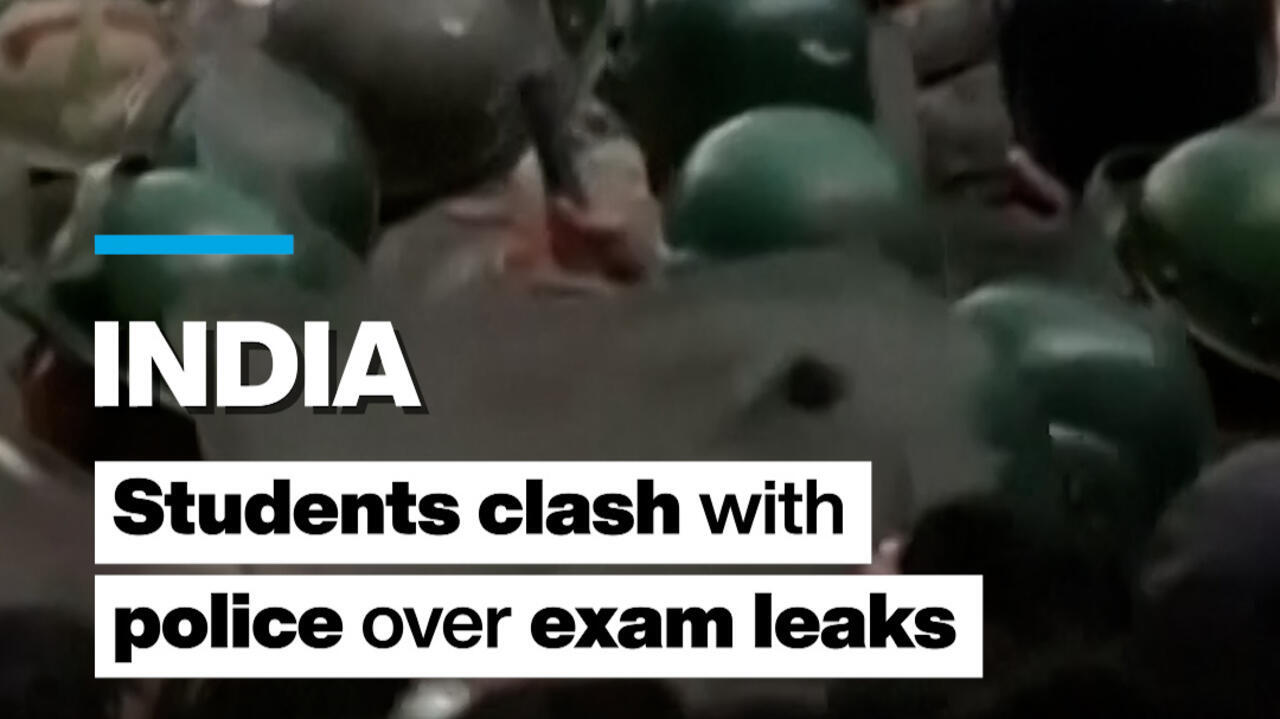 India: Students clash with police over exam leaks
