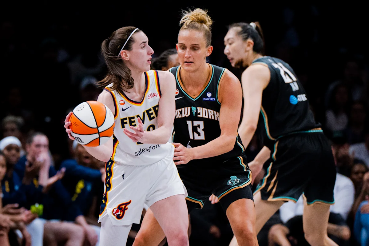 Liberty stave off Fever comeback in high-scoring nail-biter as Caitlin Clark misses layup, free throws late
