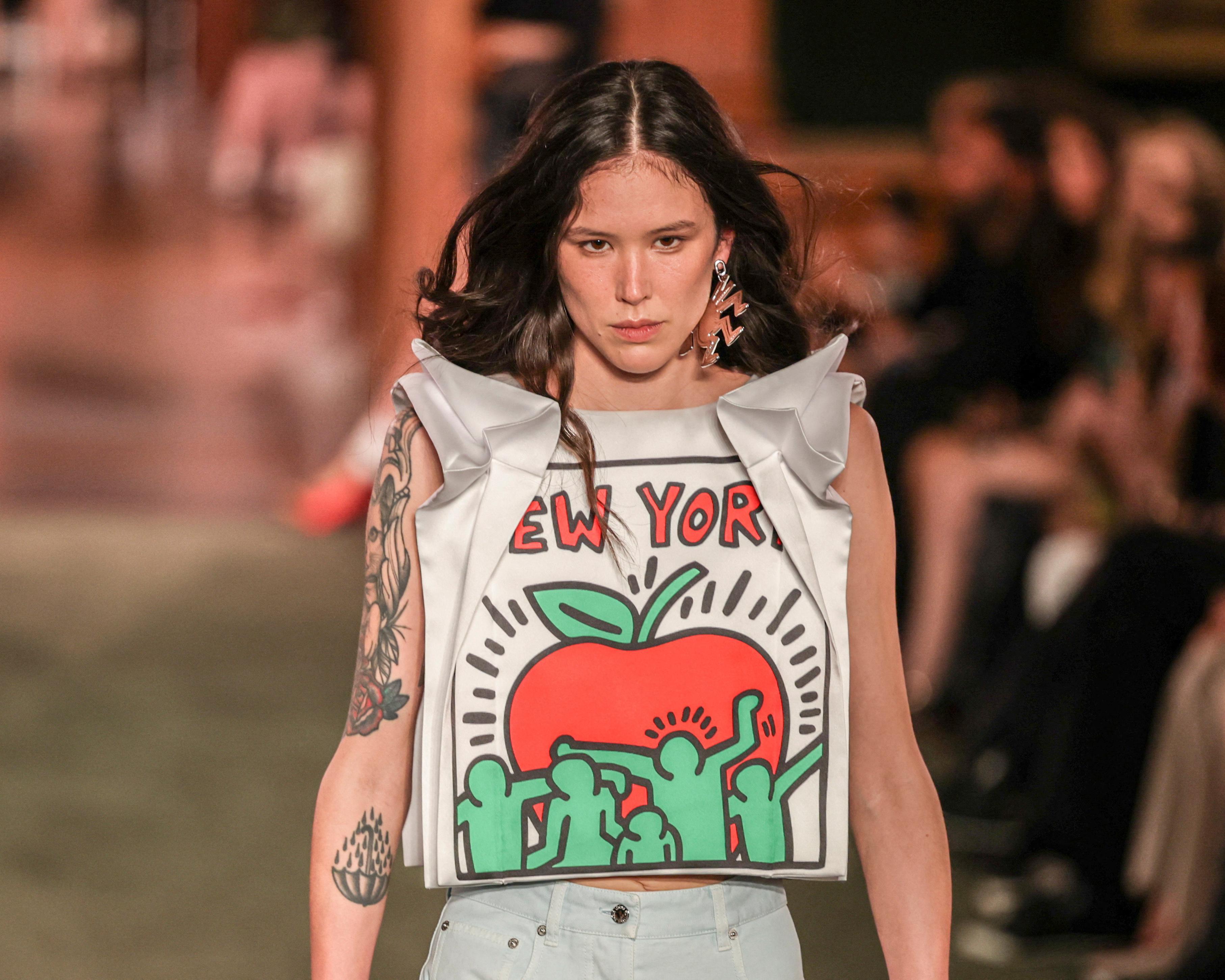 Louis Vuitton revives Keith Haring collaboration at lavish New York show