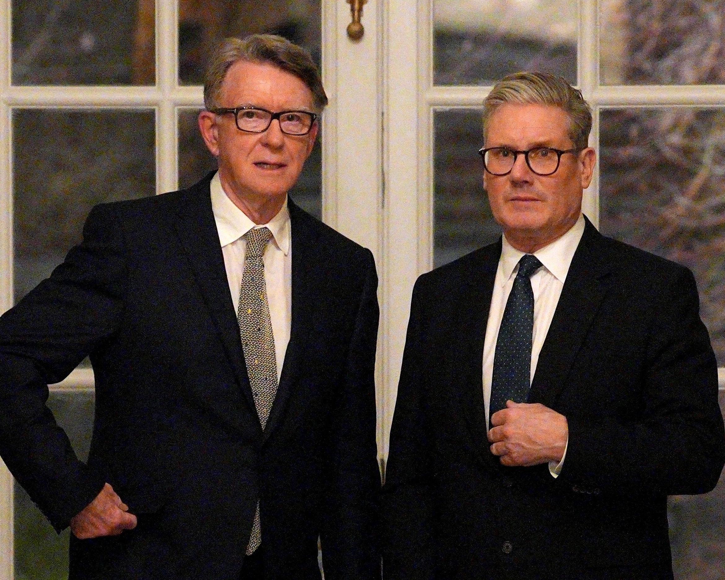 Mandelson criticised Starmer’s lack of ‘verve’ and tendency to buckle under pressure
