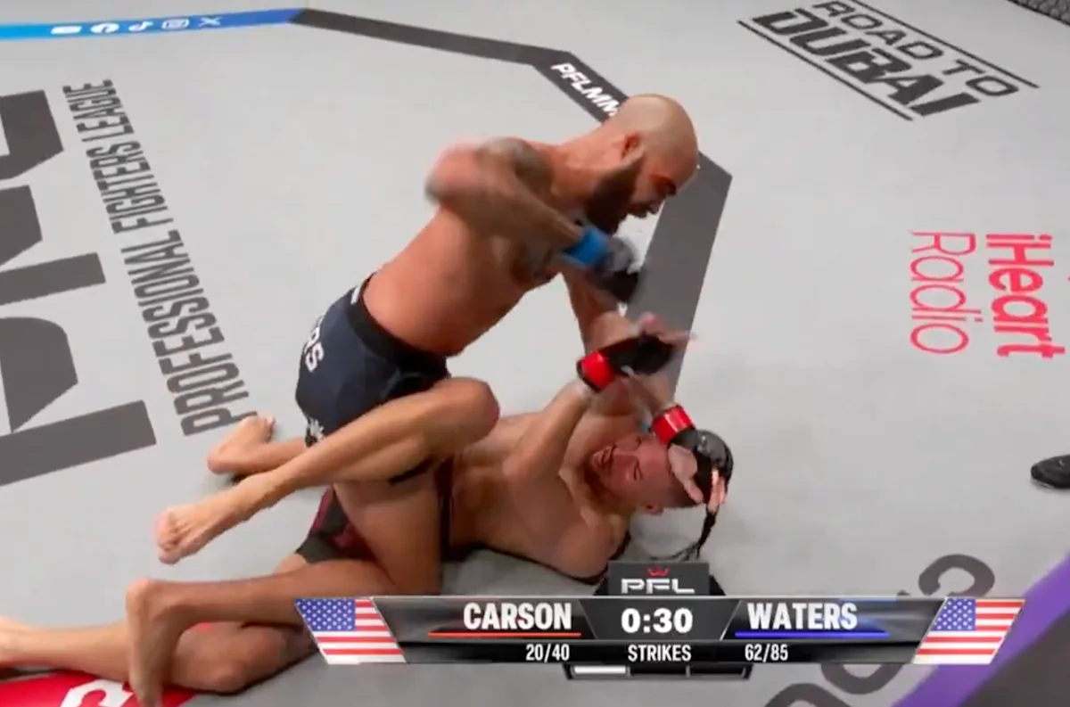 PFL Charlotte video: UFC vet Trey Waters stops Trukon Carson in wild car crash