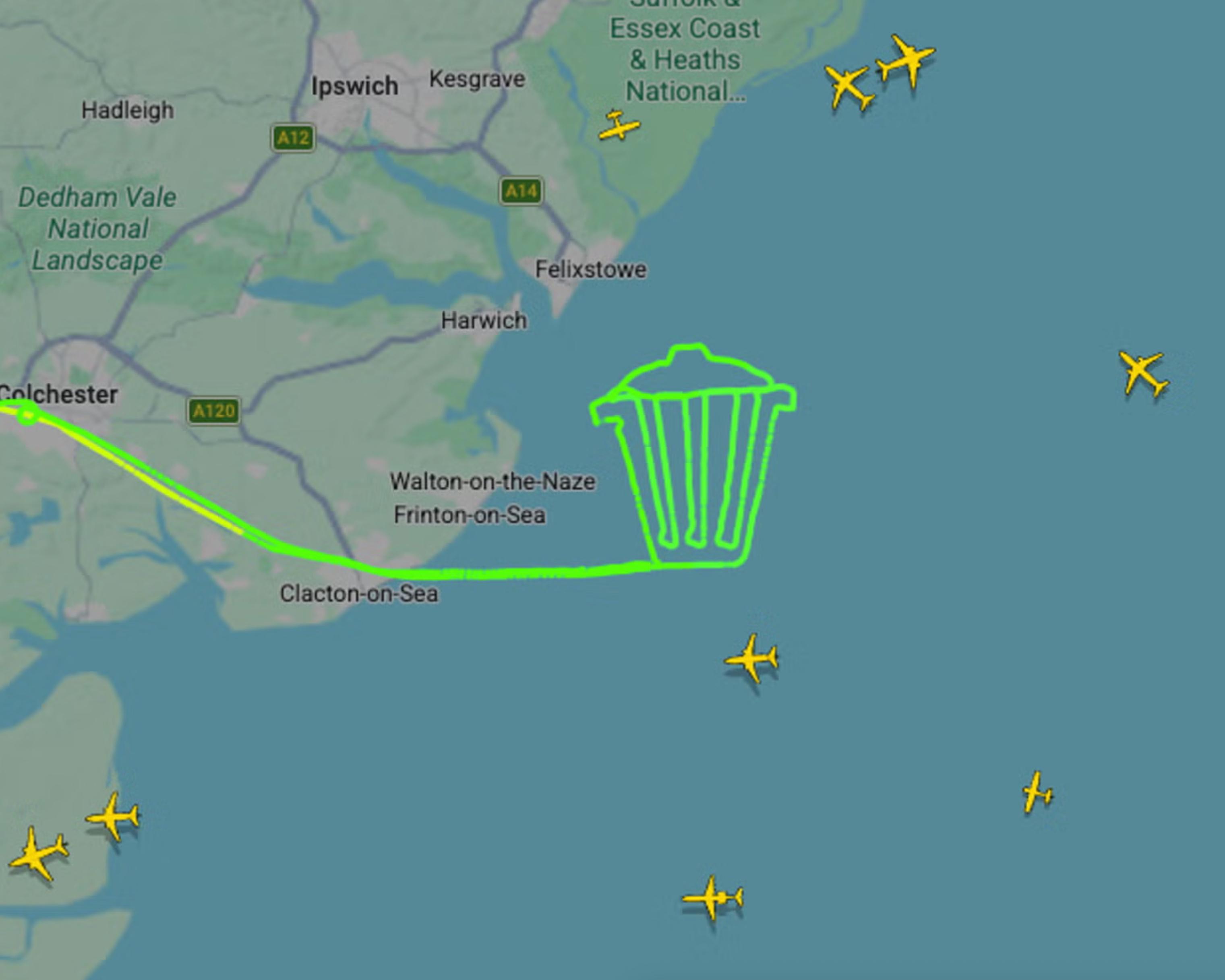 Pilot pulls off Count Binface stunt for Clacton byelection