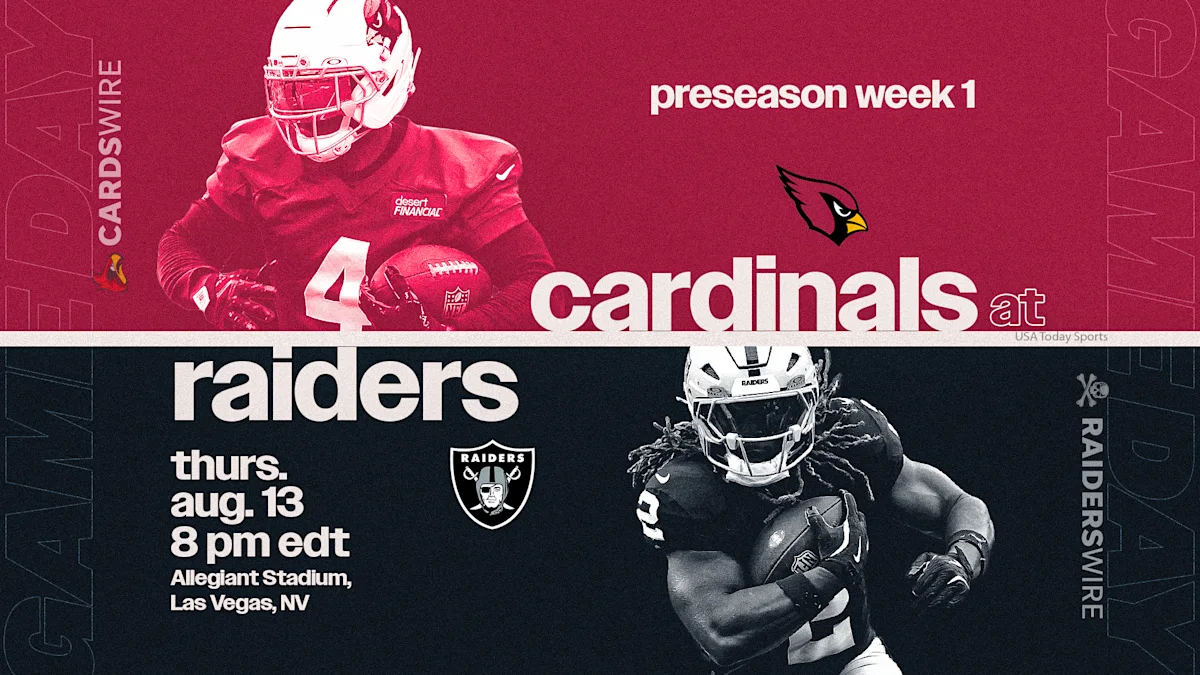 Raiders vs. Cardinals live updates: Start time, TV channel for preseason Week 1 NFL game