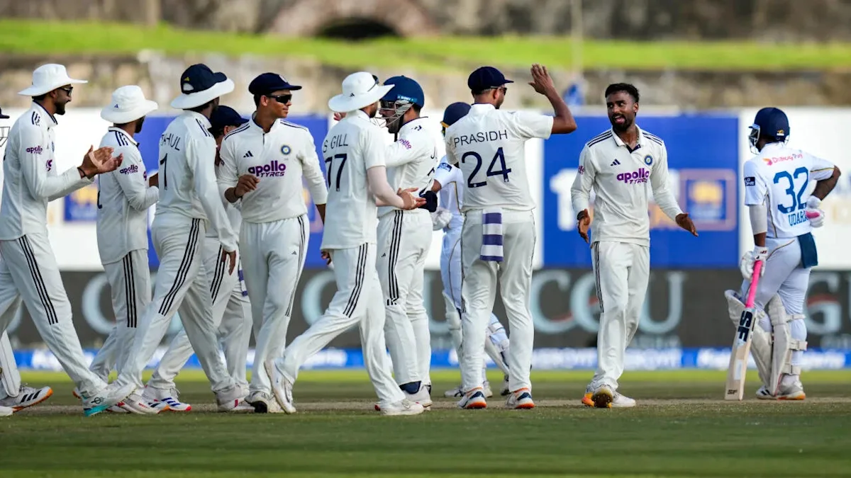 Rishabh Pant’s 100th six, Manav Suthar’s double strike put India on brink of Galle victory