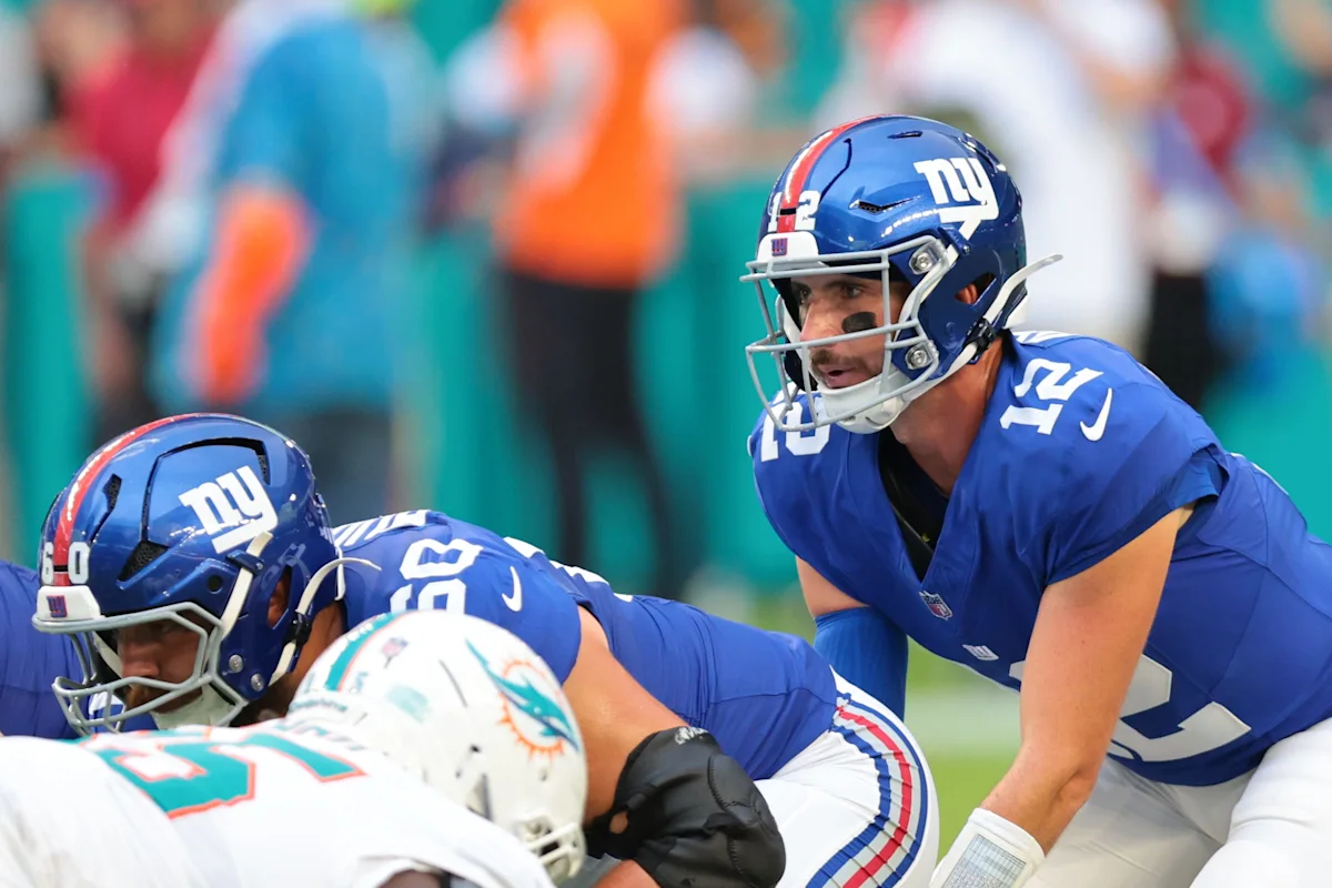 Rookie OL J.C. Davis led New York Giants in playing time vs. Dolphins