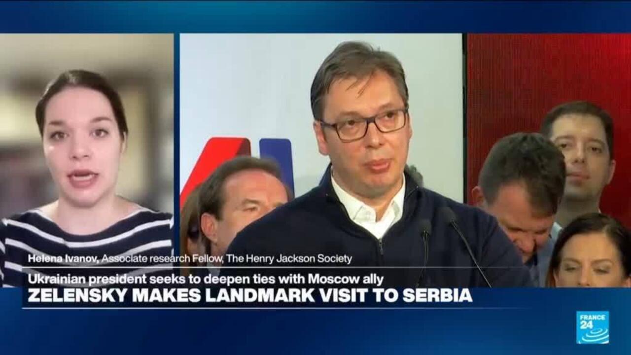 Serbia’s Vucic attempts diplomatic ‘balancing act’ with Zelensky’s visit