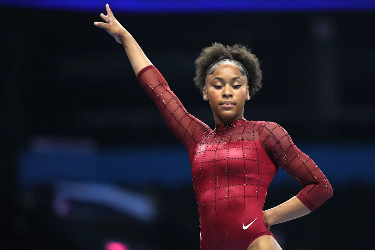 Skye Blakely shares US Gymnastics Championships lead after successful all-around return