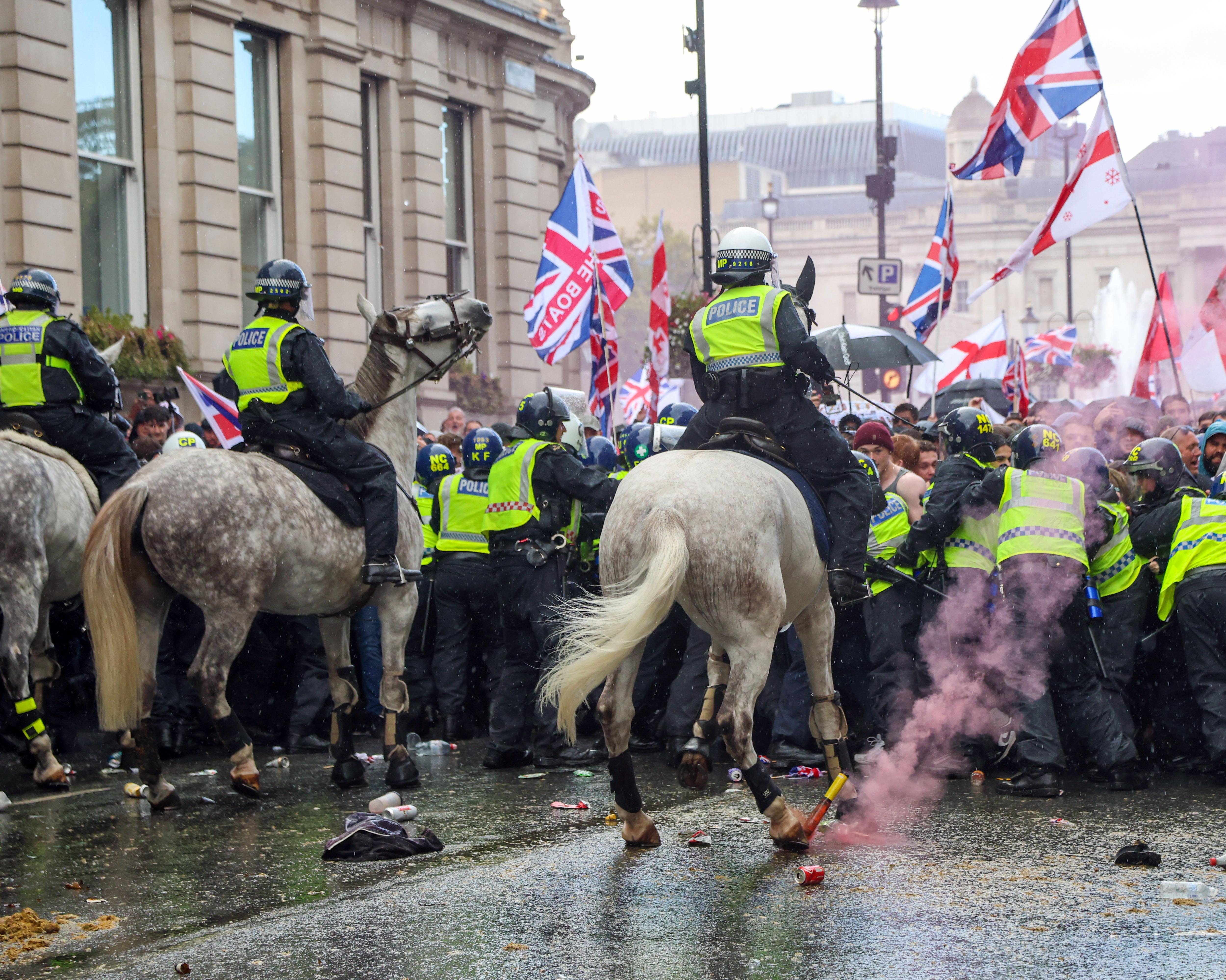 Far-right activists barred from UK ahead of Tommy Robinson rally