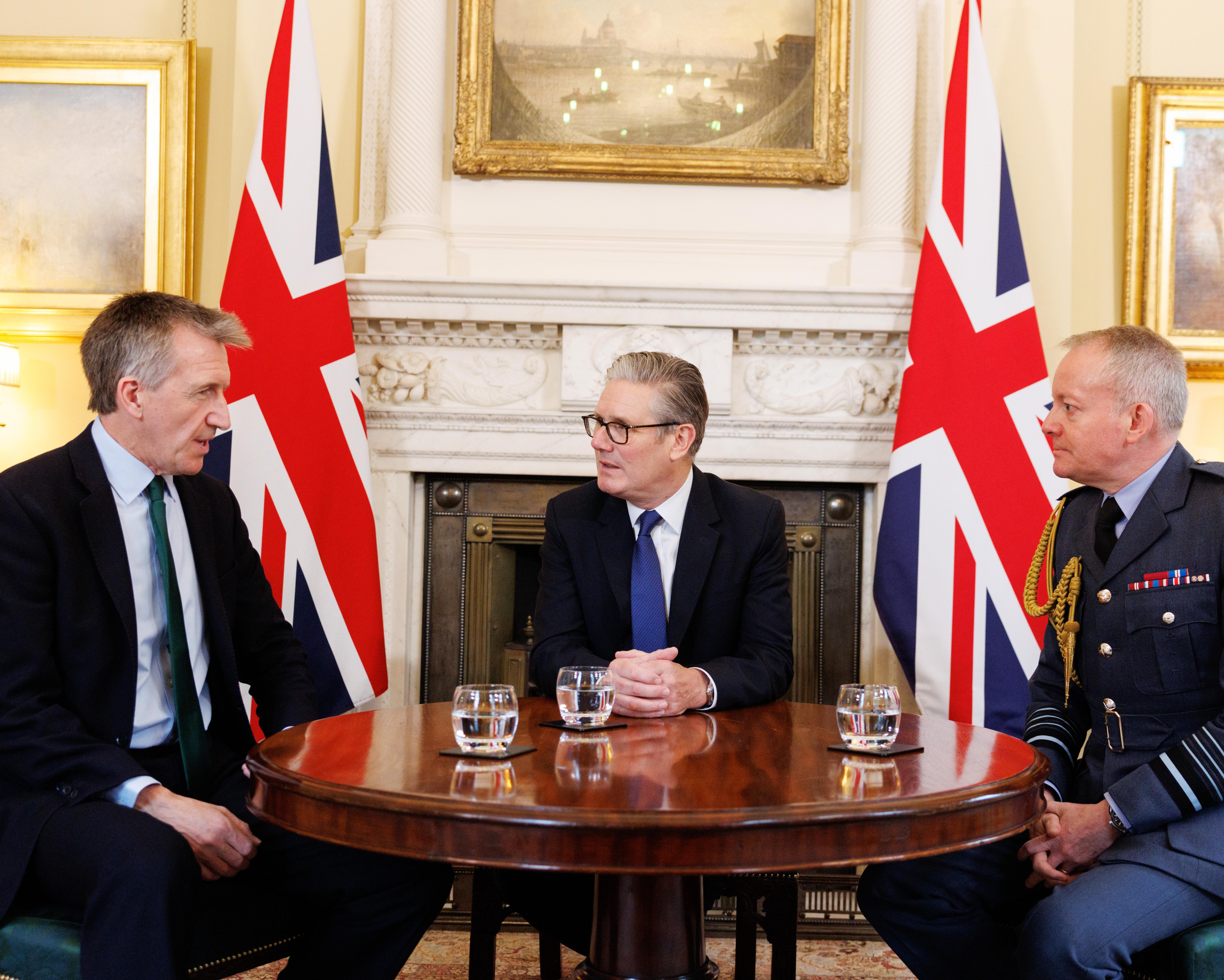 ‘I’m not going away,’ says Keir Starmer despite defence secretary’s exit