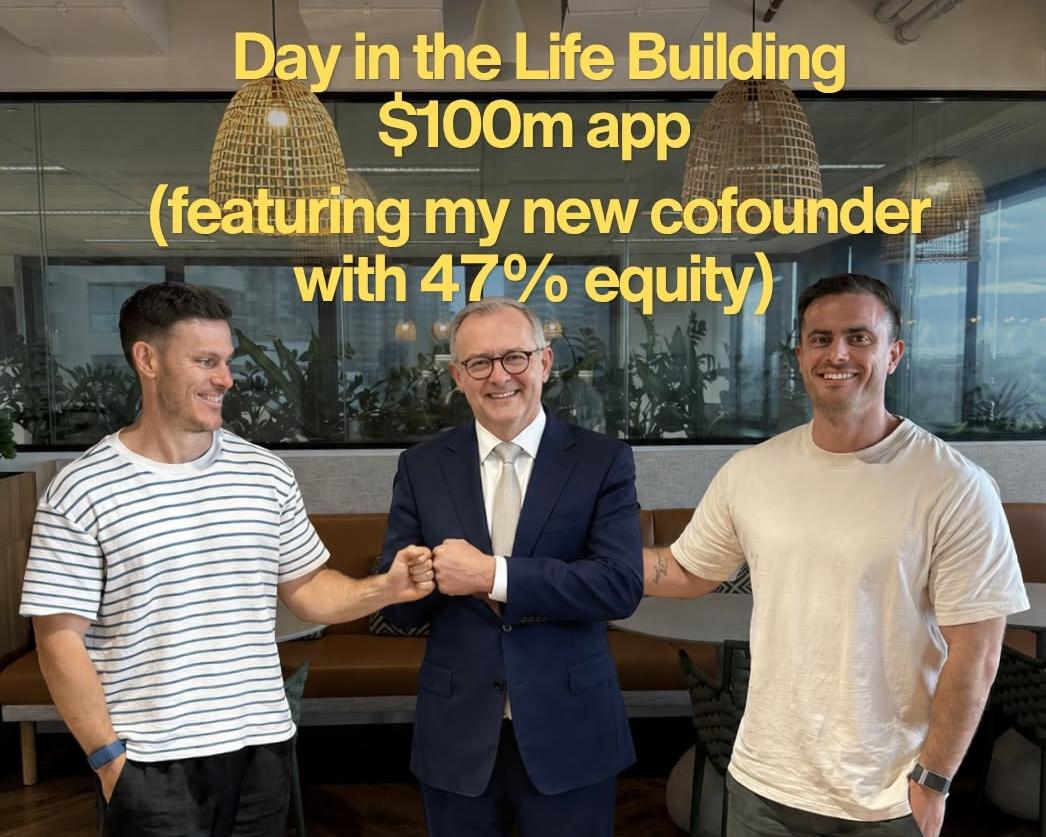 Tech founders use AI-generated images to poke fun at Anthony Albanese in protest against tax changes