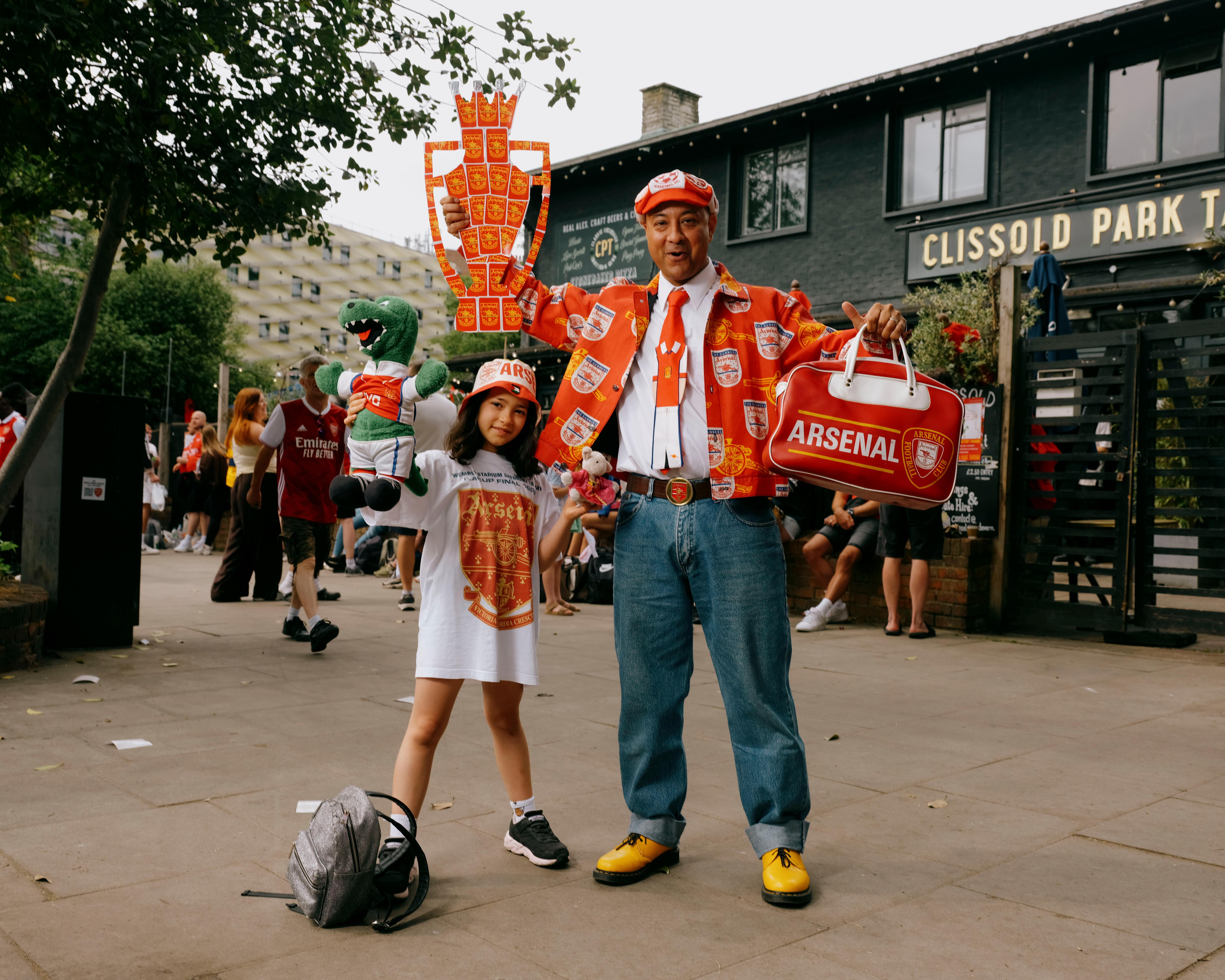 The Arsenal fans who brought style and swagger to the team’s victory parade: ‘Everyone supports the same thing but expresses it in their own way’