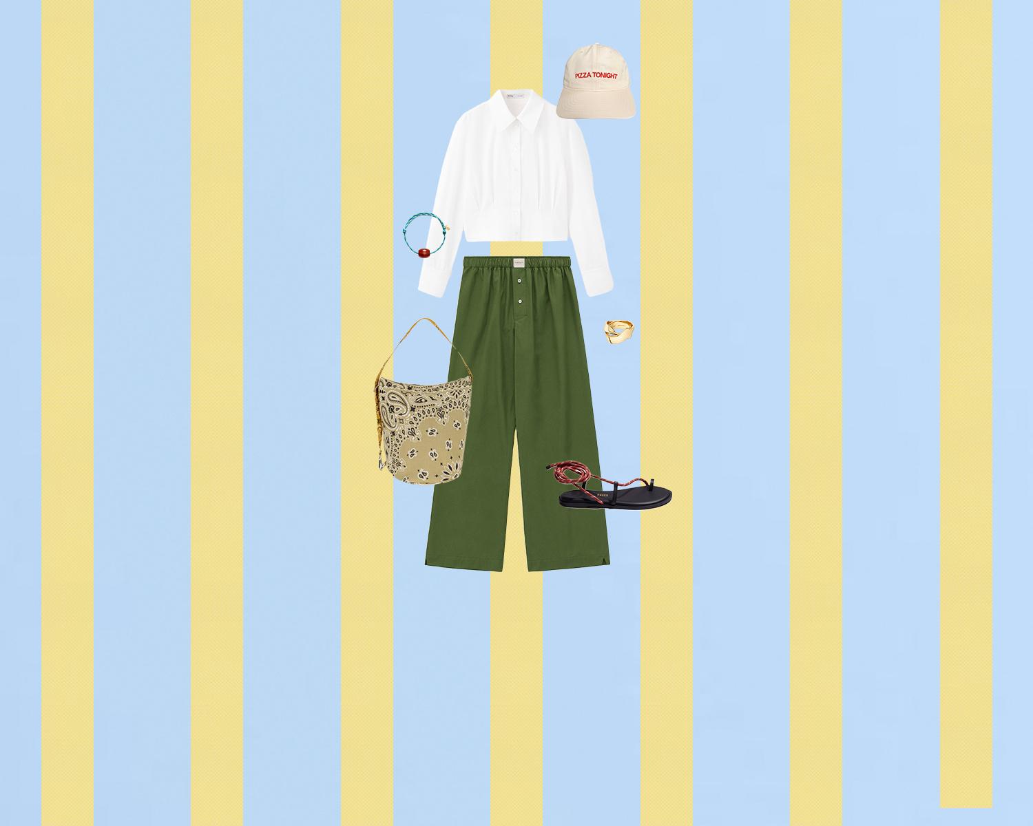 Sage advice: what to wear with green trousers
