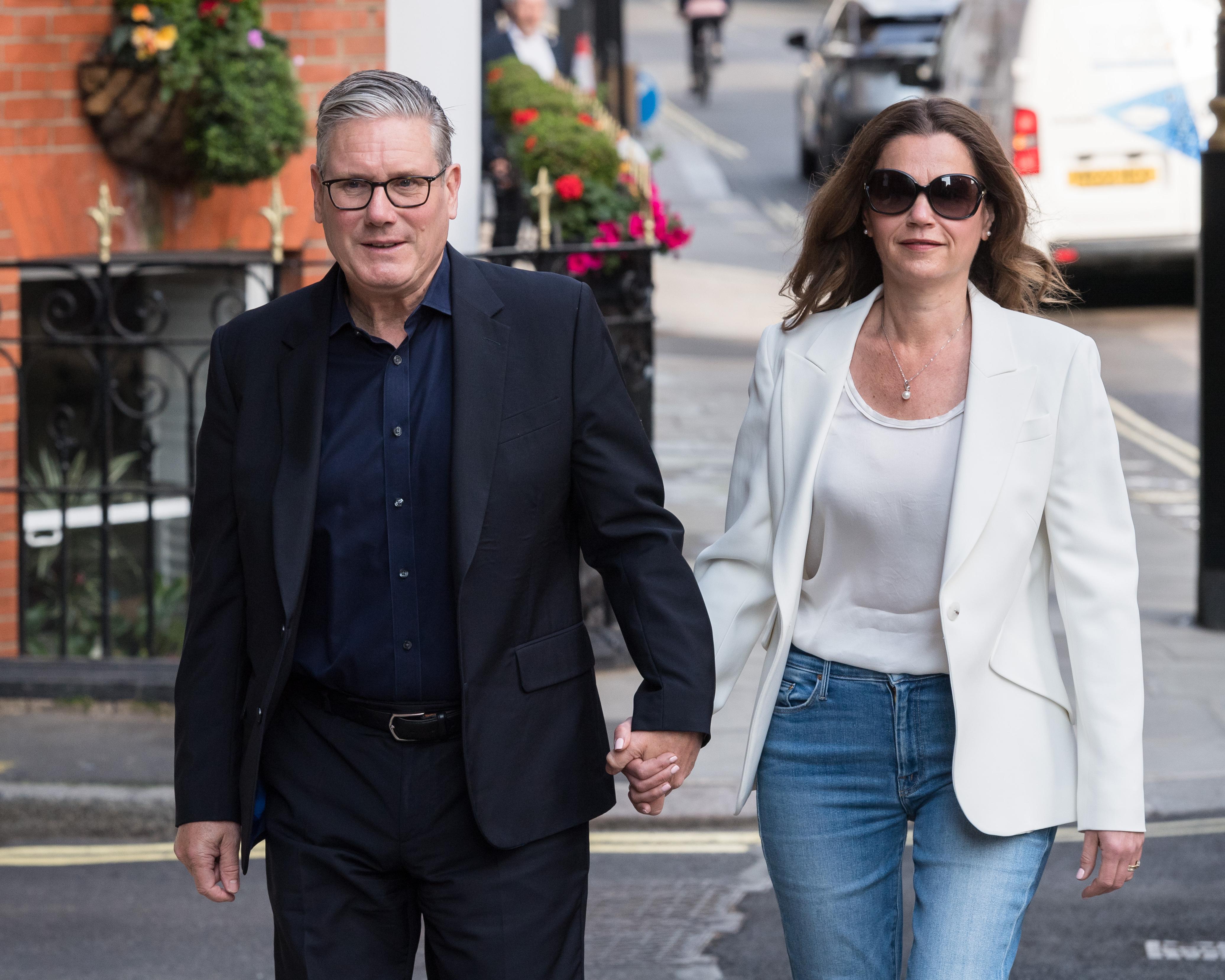 Power blazer? Victoria Starmer marks key political moment in cream