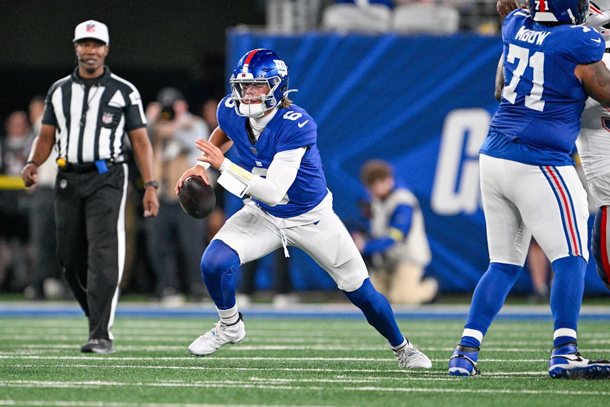 What Jaxson Dart did to draw applause from Giants defense, John Harbaugh