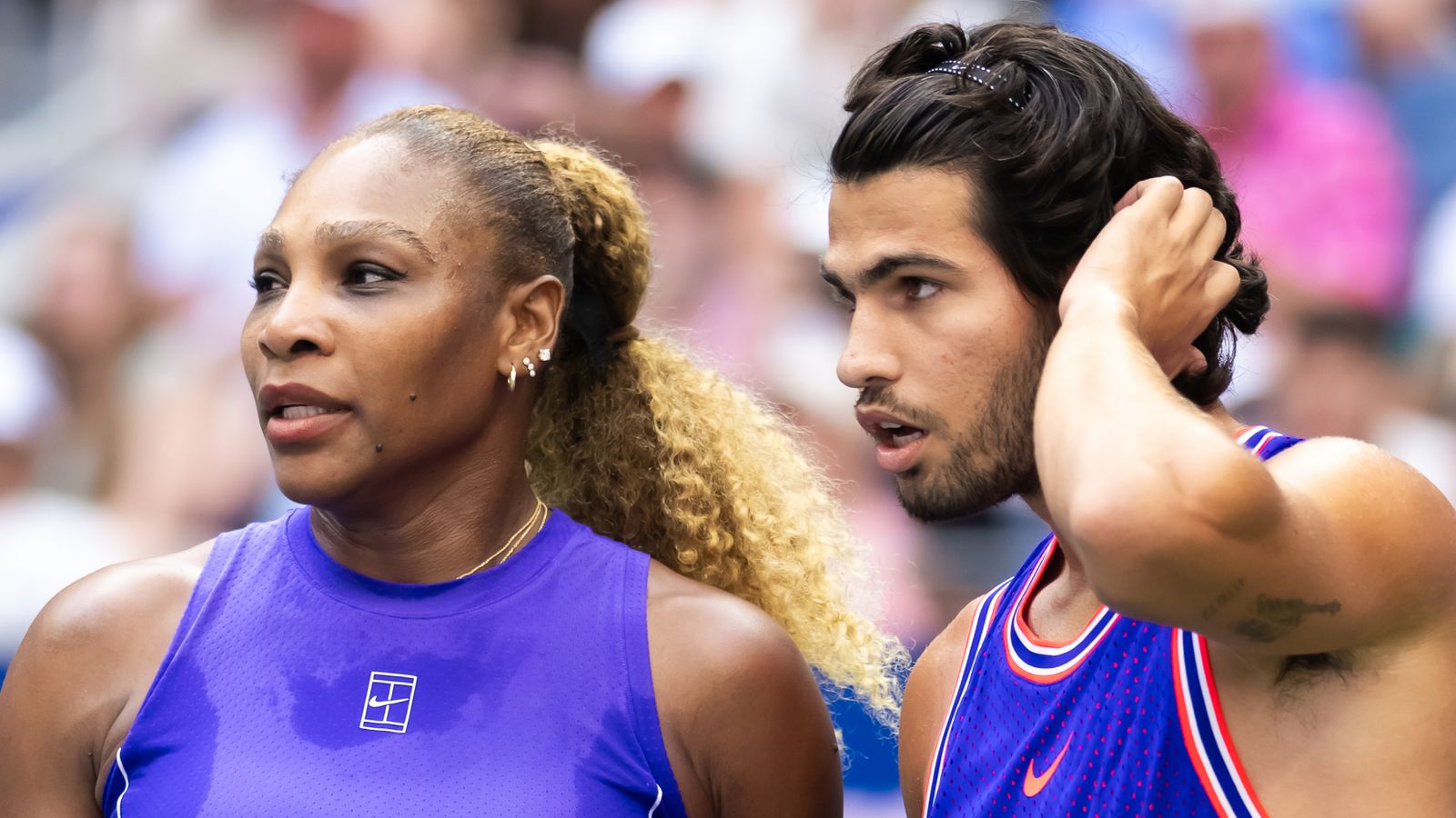 Williams and Alcaraz reach mixed doubles quarters before exit