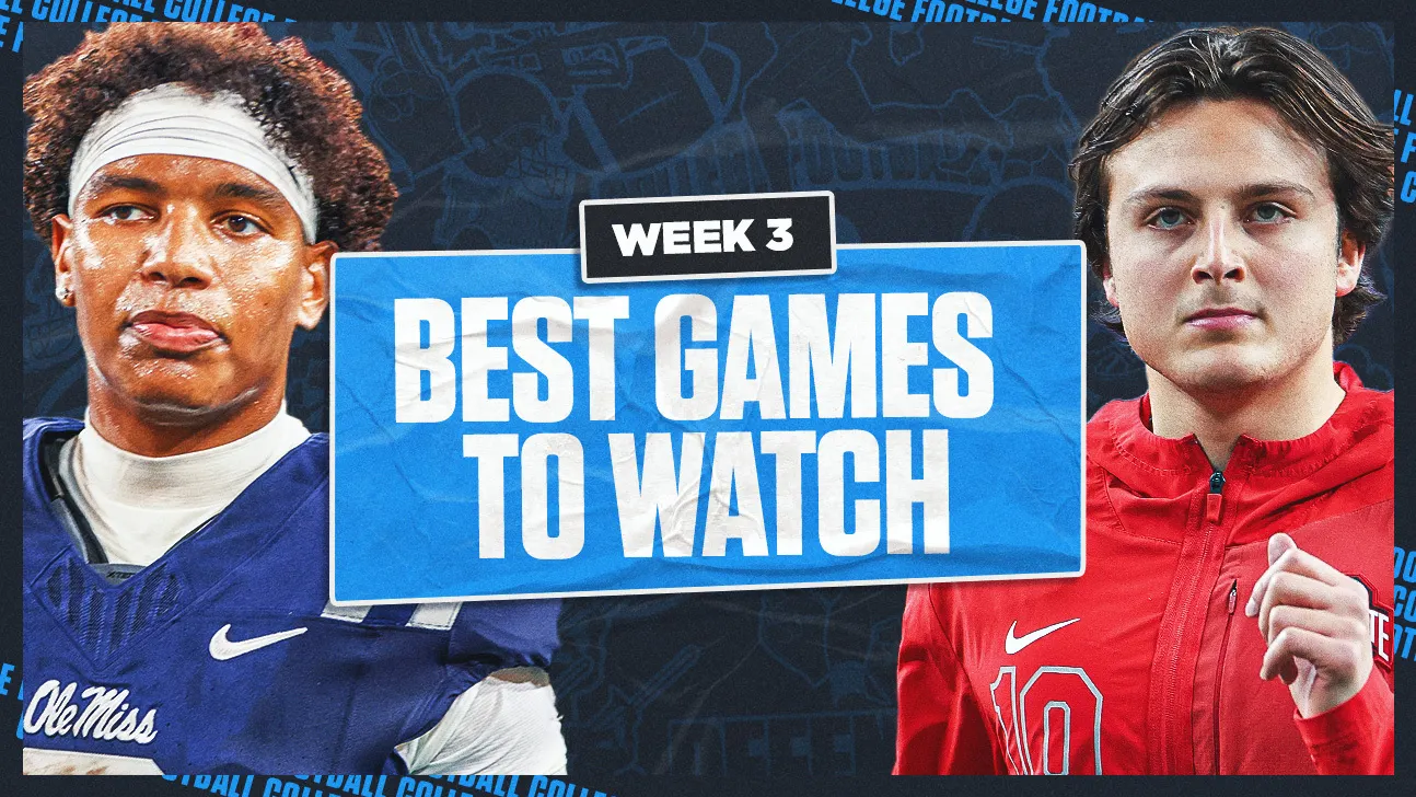 2026 College Football Week 3: Best Games To Watch This Weekend