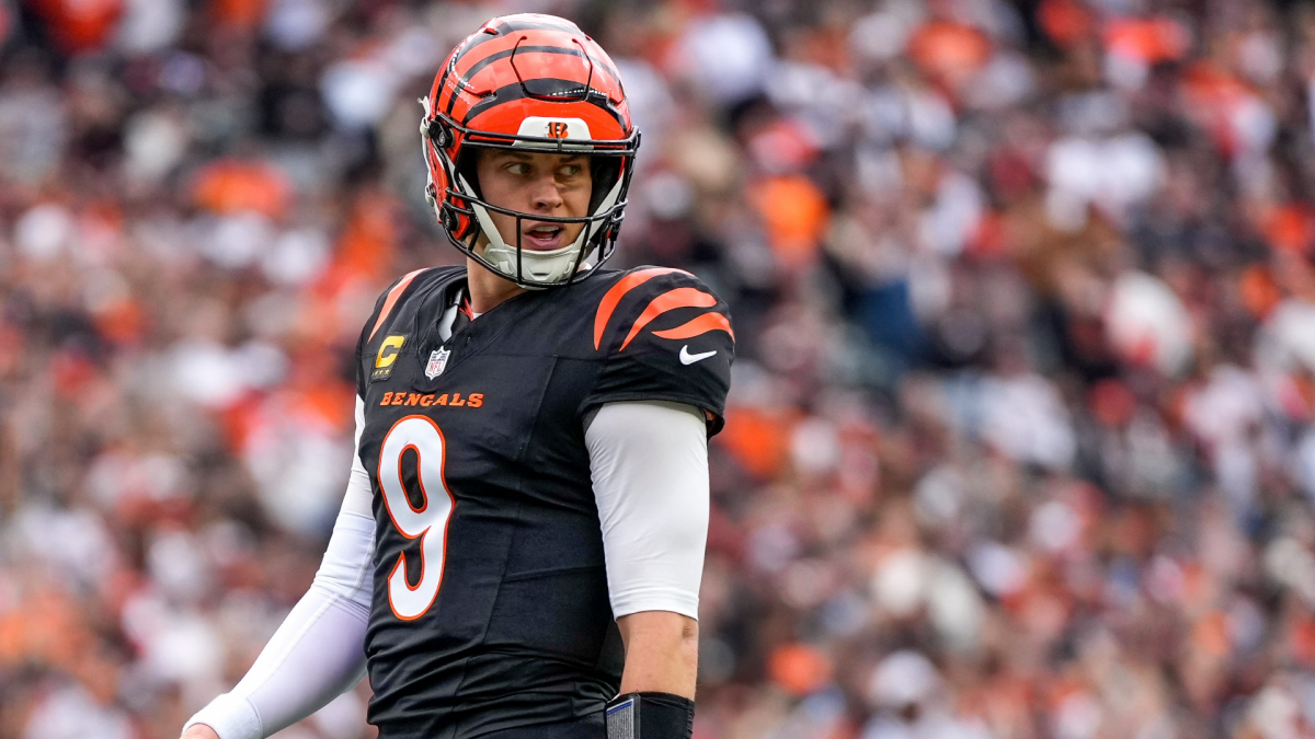 Cincinnati Bengals quarterback Joe Burrow in uniform during a game