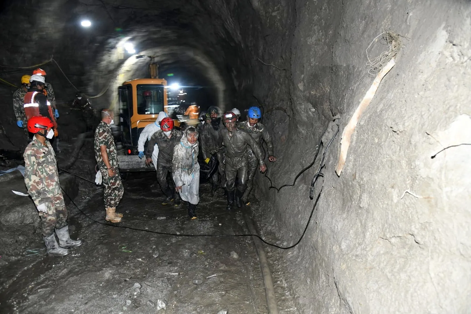 Four bodies found in Nepal tunnel as flood search continues