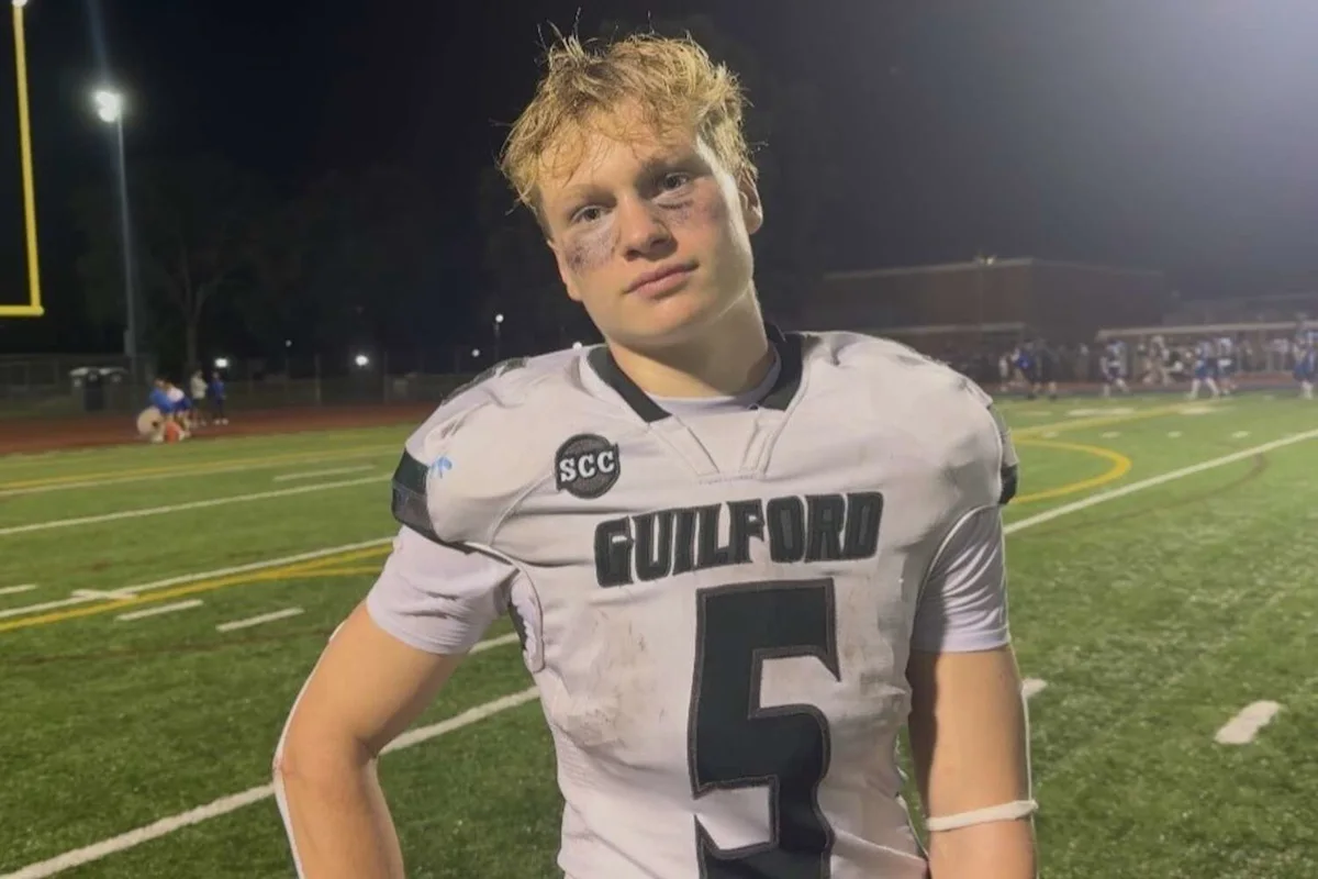 Guilford football pulls away from Rockville behind Shane Connelly's four-touchdown performance