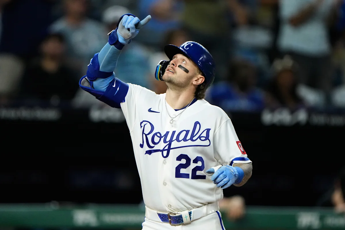 Jensen finishes a single shy of the cycle to help Royals win 7-3 and avoid sweep against Marlins