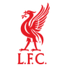 Red Liver bird emblem with white lettering reading L.F.C. on a transparent background