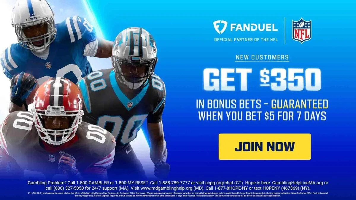 
                        Use FanDuel promo code to land $350 in bonus bets for Lions vs. Bills on NFL Thursday Night Football
                    